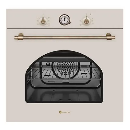 Pachet Cuptor Electric Dolce Vita Fedv60Bg + Plita Gaz Dolce Vita Pdv60Bg + Hota Onda Beige Retro