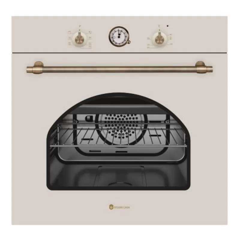 Pachet Cuptor Electric Dolce Vita Fedv60Bg + Plita Gaz Dolce Vita Pdv60Bg + Hota Onda Beige Retro